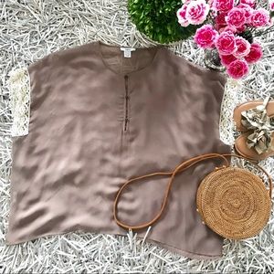 🐘Bar III brown sheer coverup size S/M